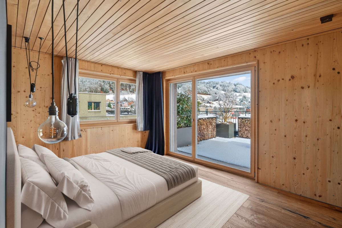 Exklusive Attikawohnung im modernen Holzbau und schöner Panoramasicht - Bild 8